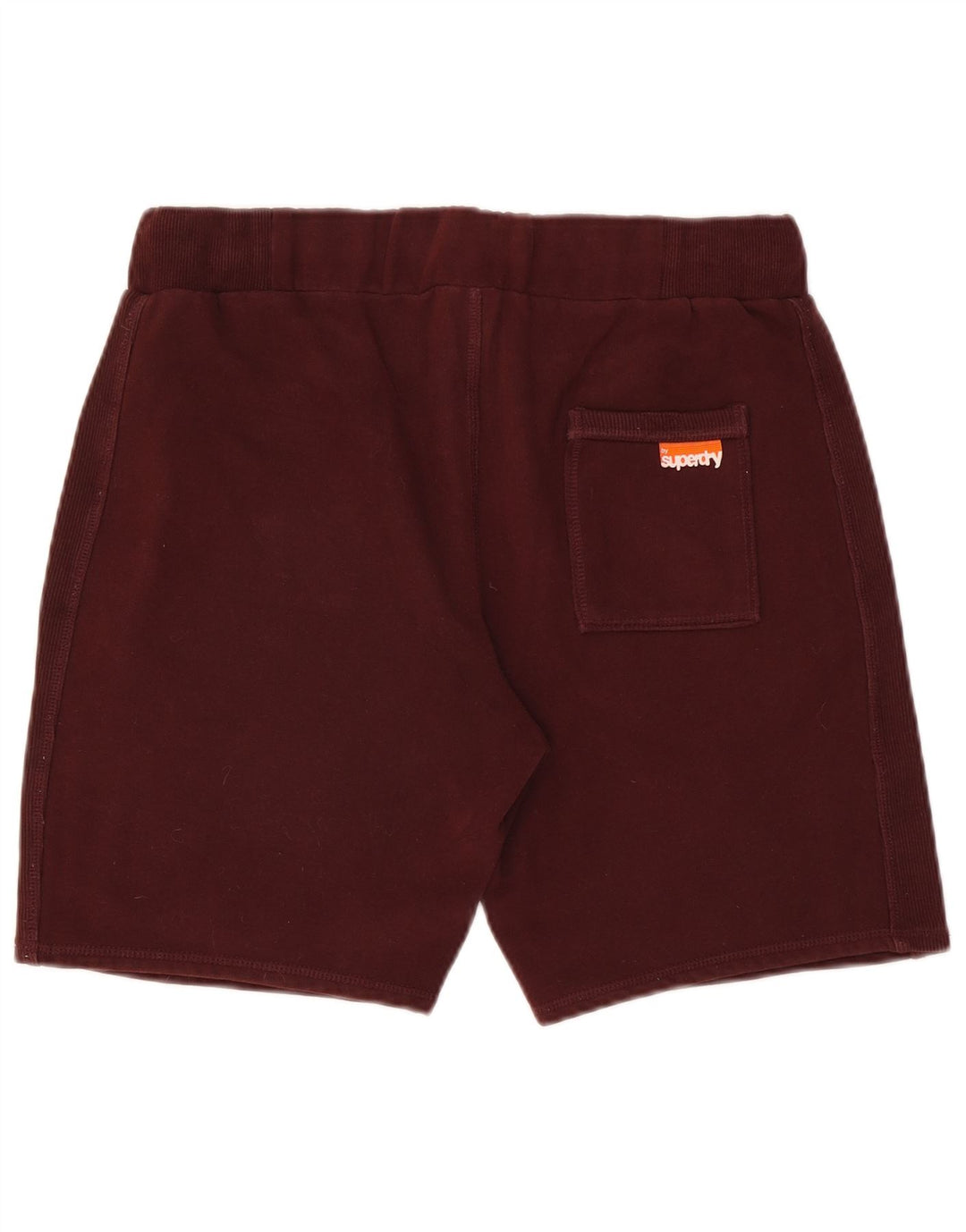 Pantaloni scurți sport Superdry pentru bărbați, bumbac mediu burgundy