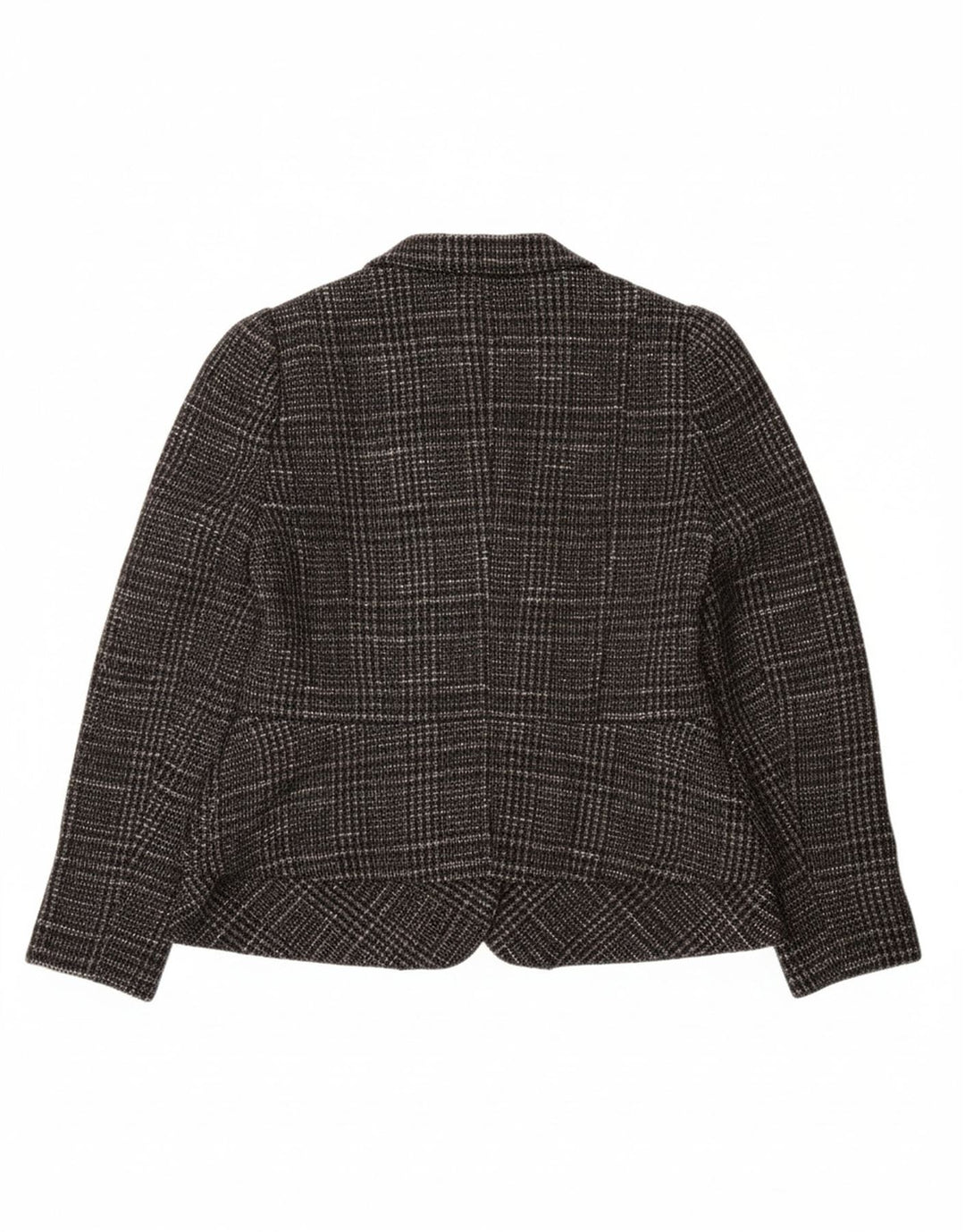 MASSIMO DUTTI Jachetă Blazer pentru Damă EU 42 Mare, Gri din Bumbac Check