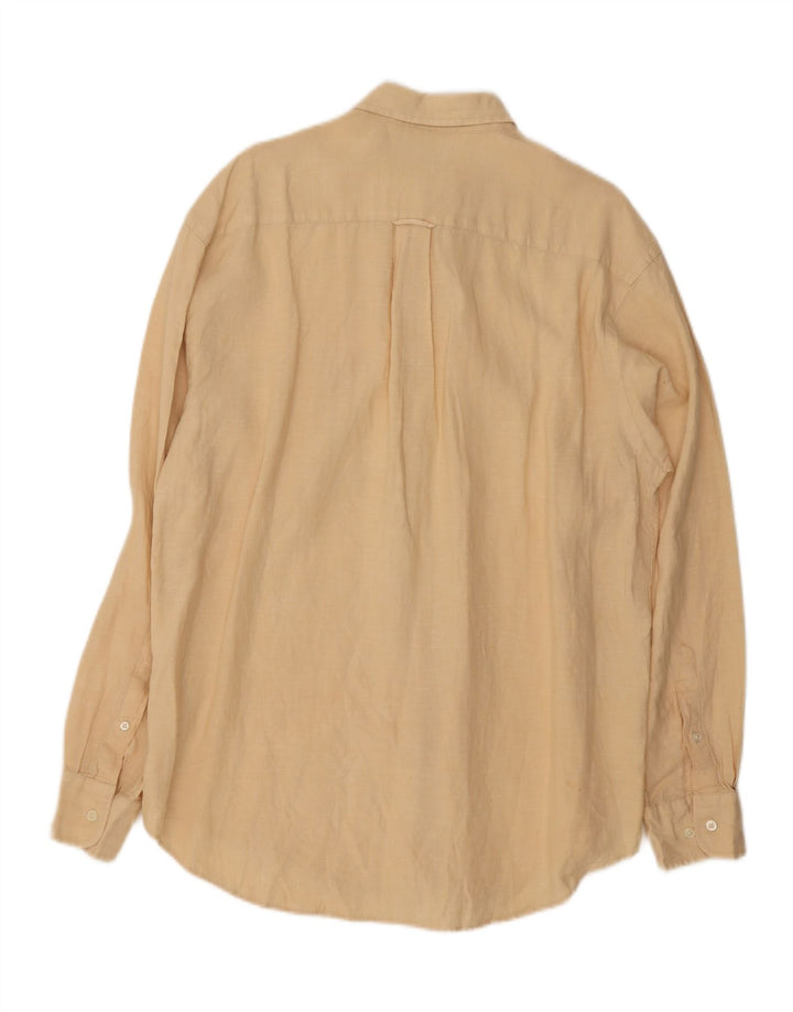 NAUTICA Mens Shirt Large Beige Linen Vintage Nautica and Second-Hand Nautica from Messina Hembry 