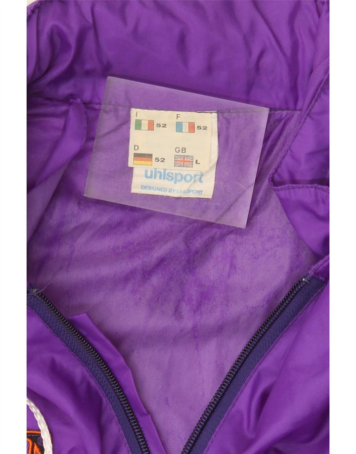 Jachetă de ploaie grafică pentru bărbați Uhlsport UK 40 mare, violet, poliamidă color bloc
