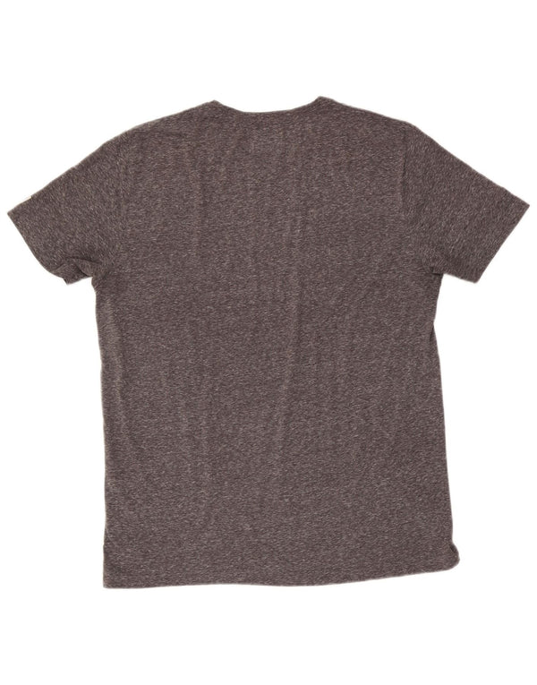 Marlboro Classics Mens Graphic T-Shirt Top XL Grey Flecked Polyester