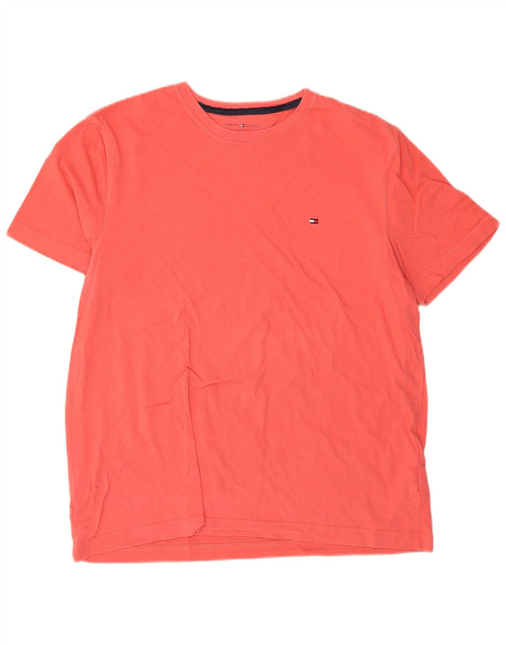 Tricou pentru bărbați Tommy Hilfiger Top mare bumbac roz