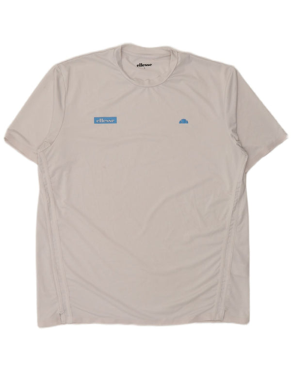 Tricou pentru bărbați Ellesse Top mare din poliester alb