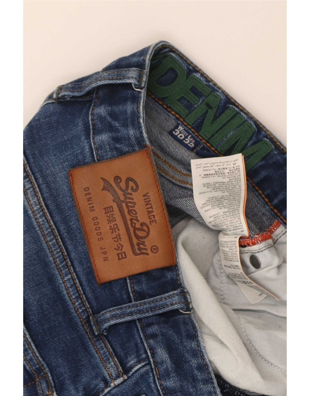 Blugi slim pentru femei Superdry W30 L32 bumbac albastru