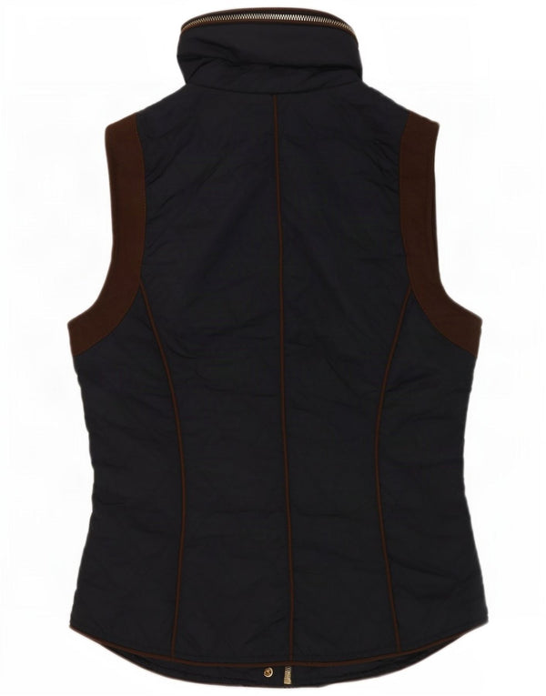 Gilet matlasat cu glugă pentru femei Zara UK 10, mic, bleumarin, color block