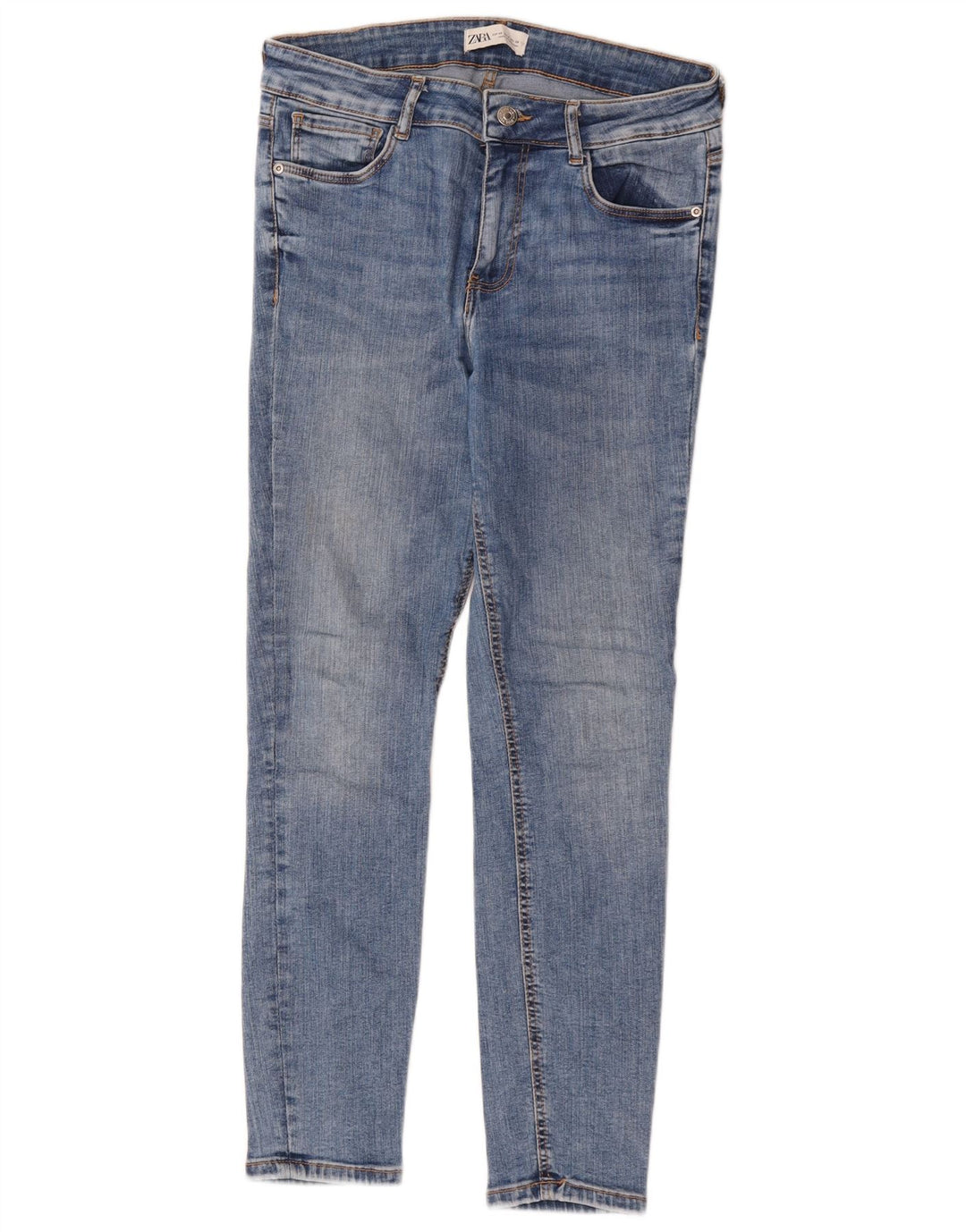 Blugi skinny dama Zara EU 40 Medium W30 L27 Albastru