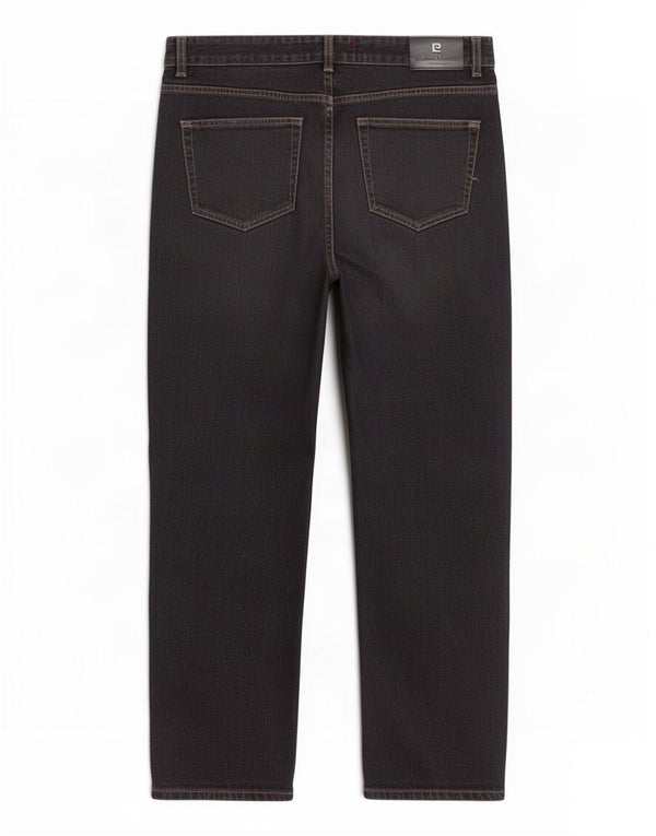 Jeans drept bărbați Pierre Cardin W36 L32 bumbac negru