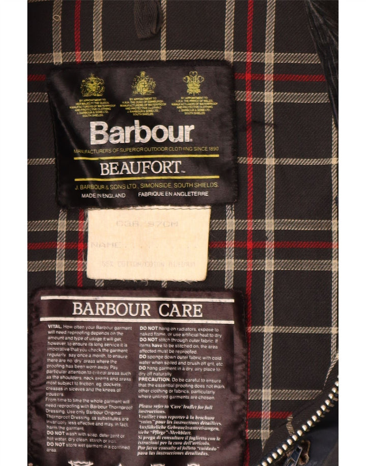 Jachetă pentru bărbați BARBOUR Beaufort din bumbac cerat UK 38 Bumbac bleumarin mic