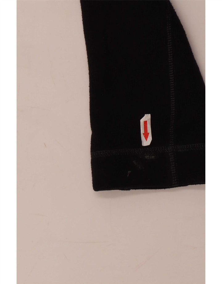 Pulover Columbia pentru bărbați, cu fermoar, cu gât, poliester mare, negru