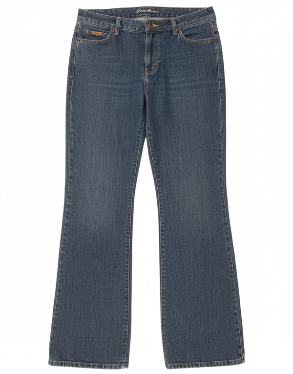 Eddie Bauer Blugi cu talie joasă pentru femei US 12 Mari W34 L35 Bumbac albastru