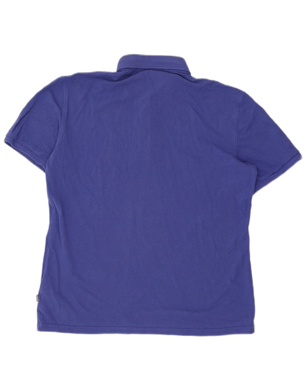 Tricou polo Napapijri pentru bărbați, bumbac albastru 2XL