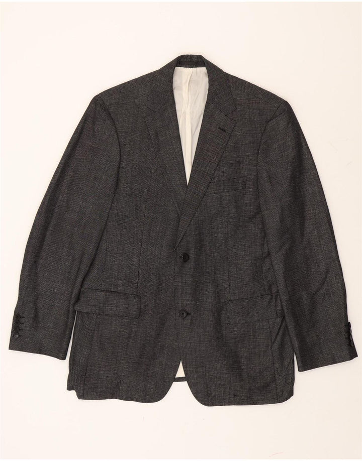 Blazer pentru bărbați Hugo Boss cu 2 nasturi EU 50 Lână virgină mare, gri