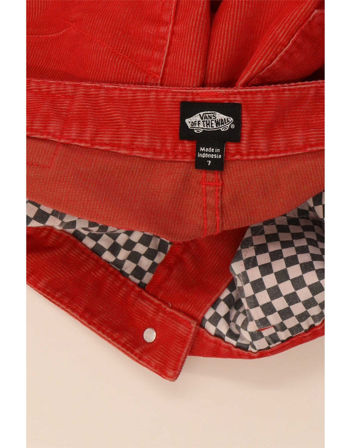 Pantaloni skinny din velur pentru femei Vans US 7 Medium W32 L33 Poliester roșu