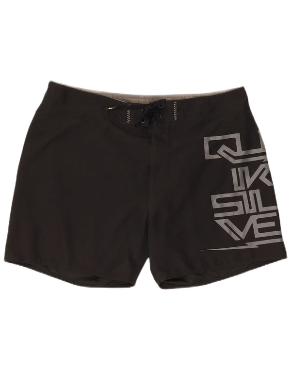 Pantaloni scurți de înot grafic Quiksilver pentru bărbați XL poliester negru