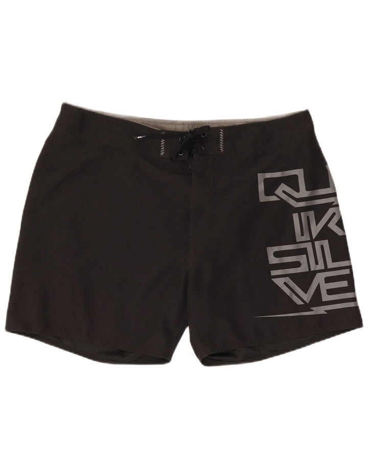 Pantaloni scurți de înot grafic Quiksilver pentru bărbați XL poliester negru