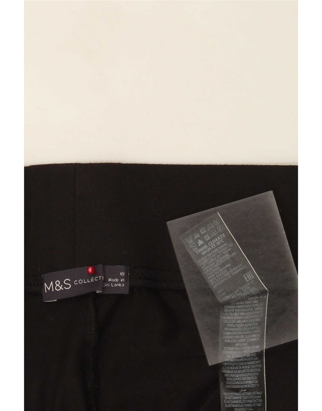 Leggings pentru femei Marks & Spencer UK 18 XL, viscoză neagră