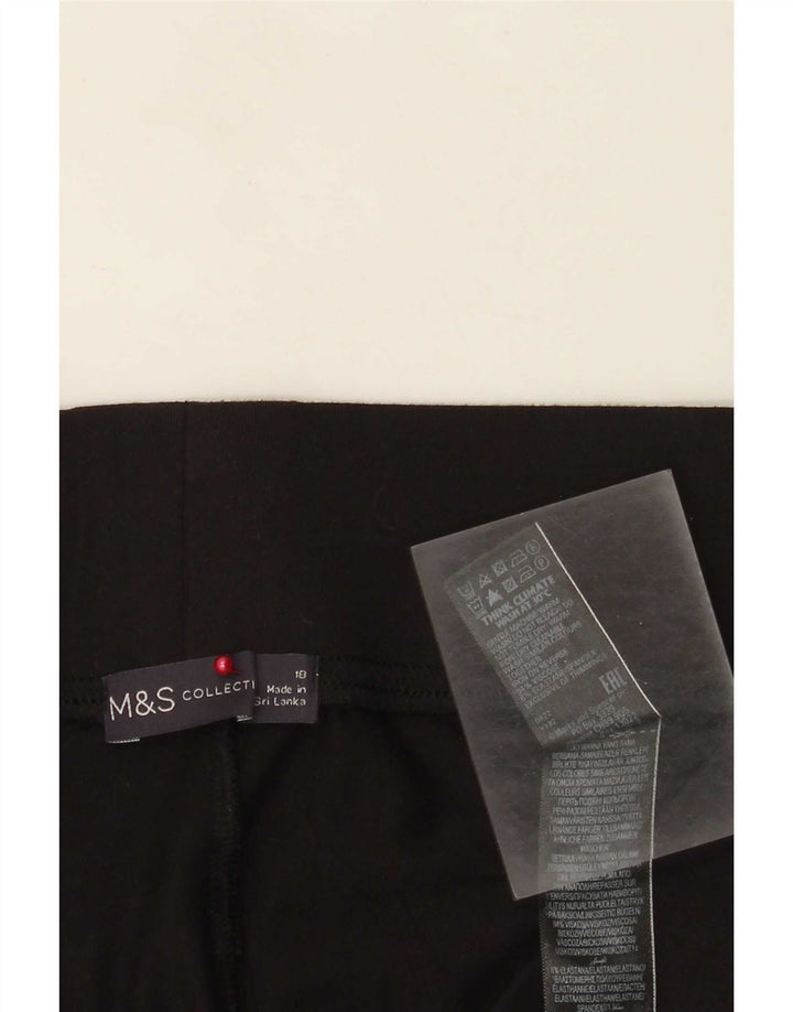 Leggings pentru femei Marks & Spencer UK 18 XL, viscoză neagră