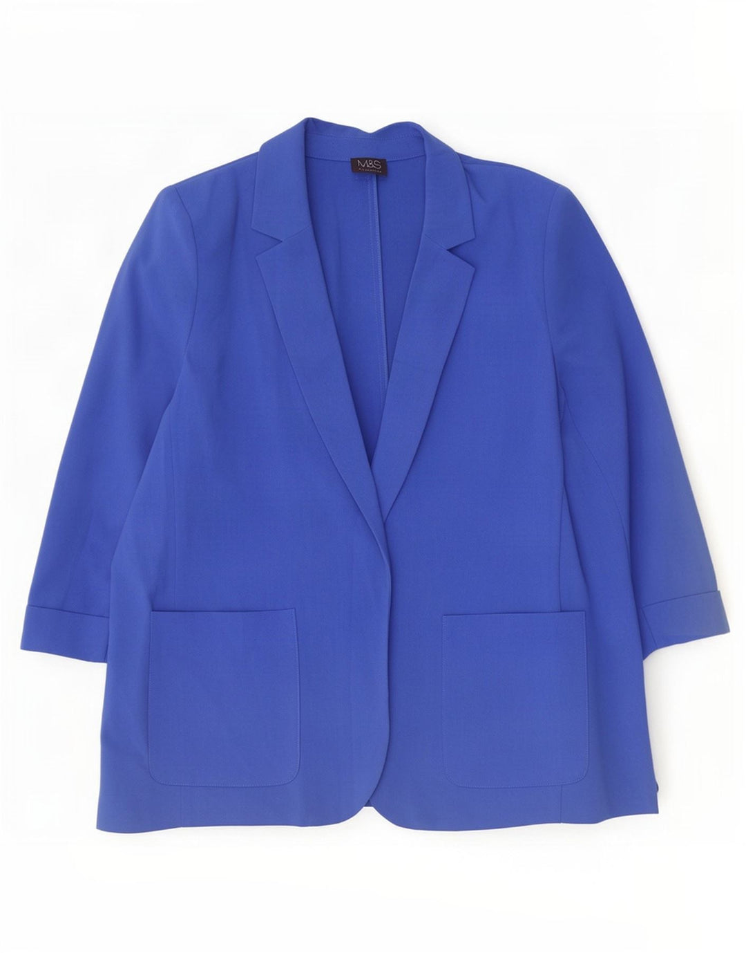 Marks & Spencer jachetă pentru femei cu mâneci 3/4 deschise, UK 20 2XL, albastru