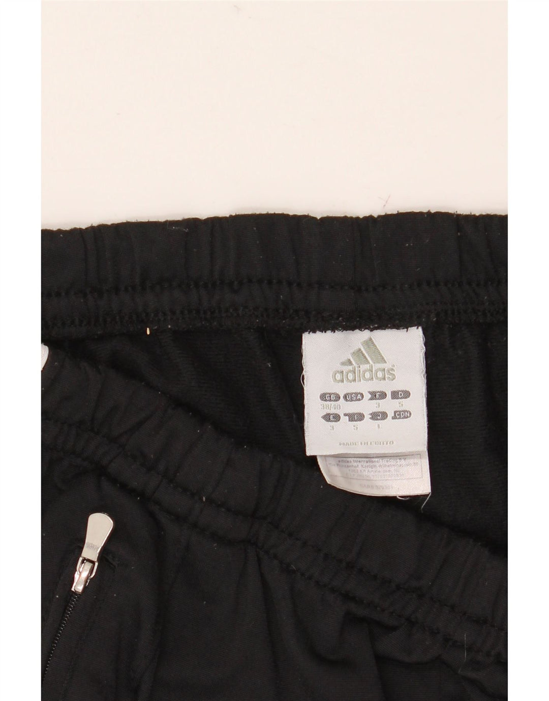 Pantaloni de trening ADIDAS pentru bărbați UK 38/40 Poliester mediu negru