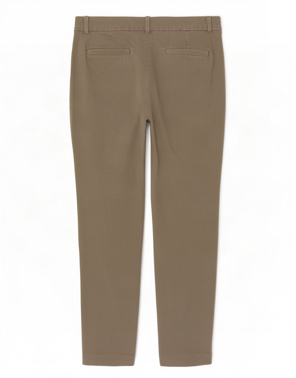 Pantaloni decupați Gap pentru femei US 8 Medium W30 L25 Kaki Bumbac