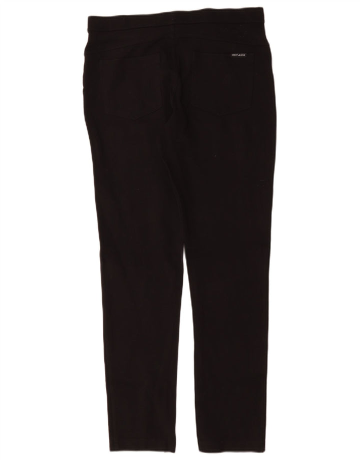 Pantaloni casual subțiri Dkny pentru femei L30 L29 Viscoză neagră