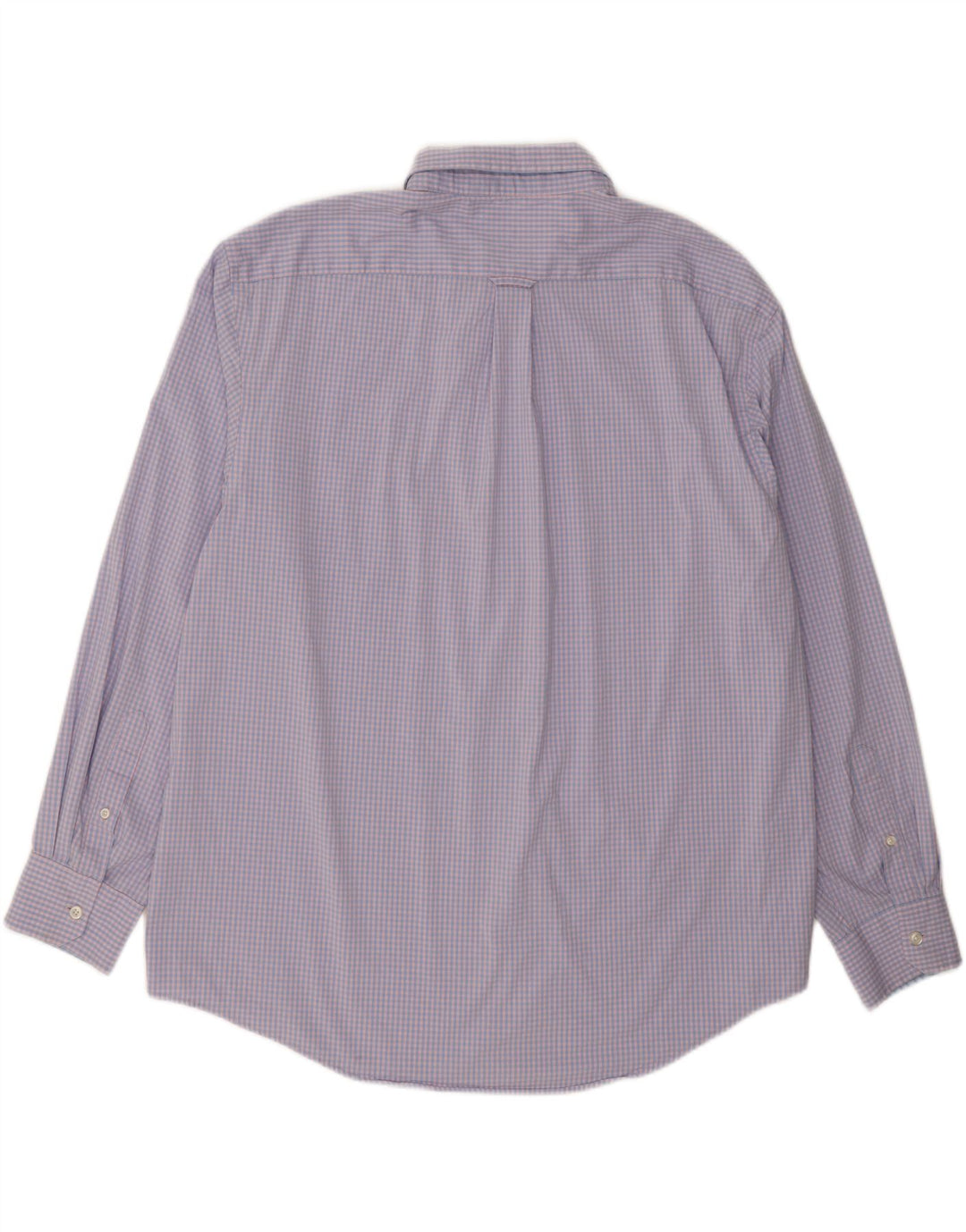 IZOD Mens Shirt 2XL Blue Gingham Cotton Vintage Izod and Second-Hand Izod from Messina Hembry 