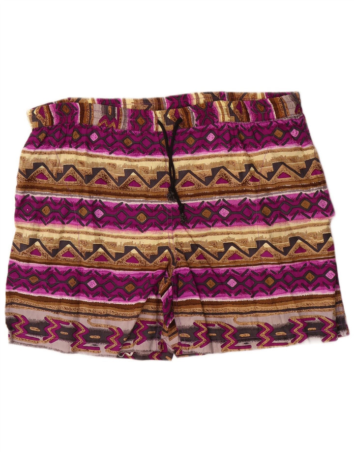 Pantaloni scurți de înot pentru bărbați Santostefano, mari, multicolor, din bumbac Fair Isle