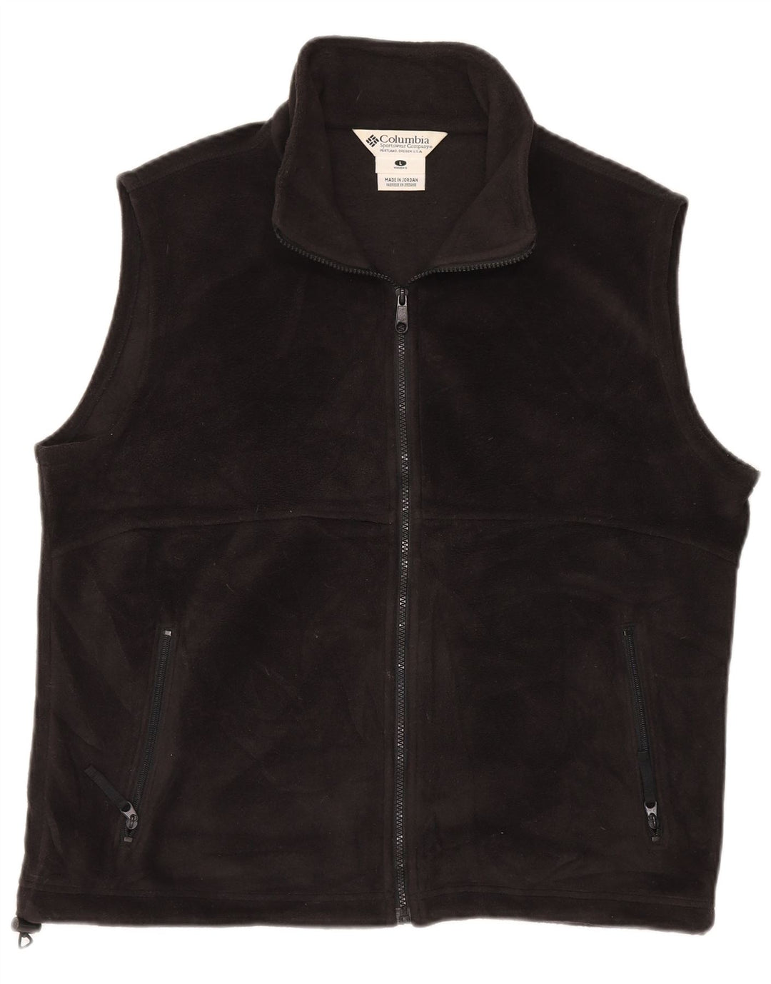 COLUMBIA Gilet cu lână pentru femei UK 16, mare, negru, poliester