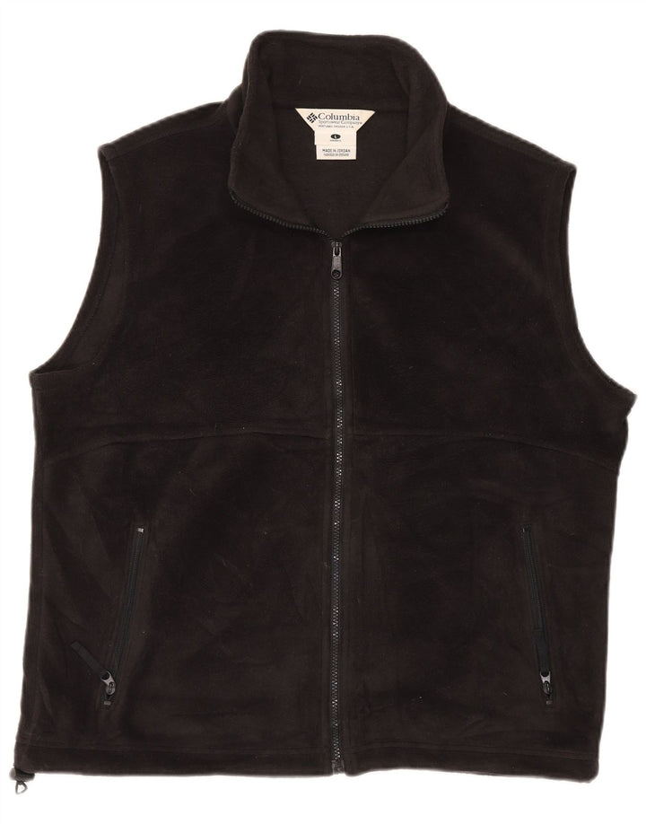 COLUMBIA Gilet cu lână pentru femei UK 16, mare, negru, poliester