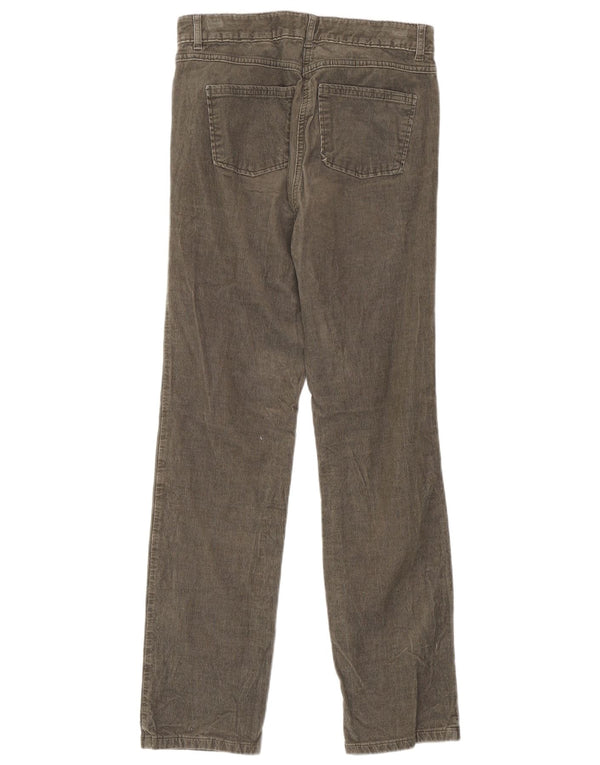Marks & Spencer Pantaloni conici din velur pentru femei UK 8 Small W28 L30 Khaki