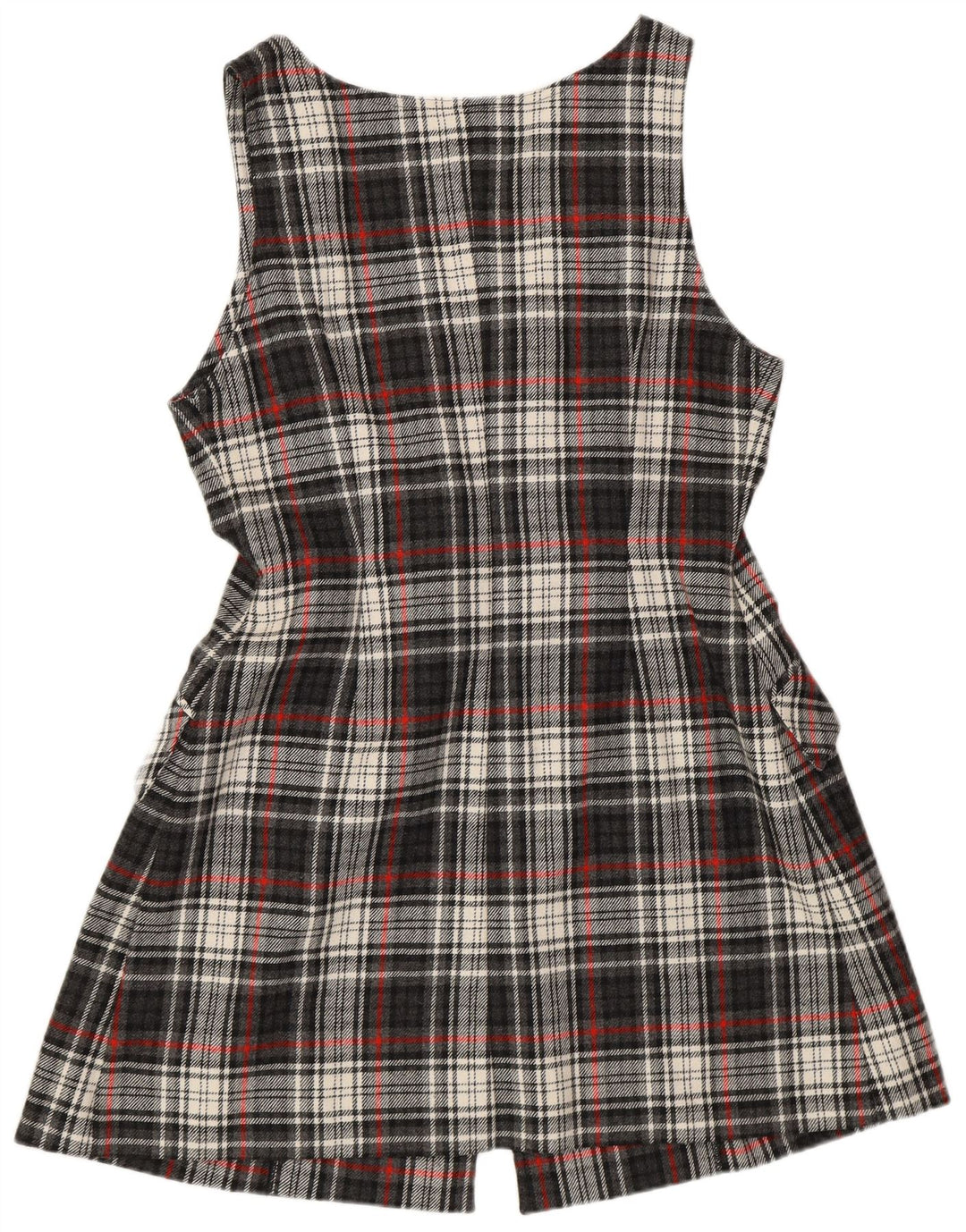 Rochie de damă vintage cu croială regulată IT 42, gri mediu, în carouri, retro