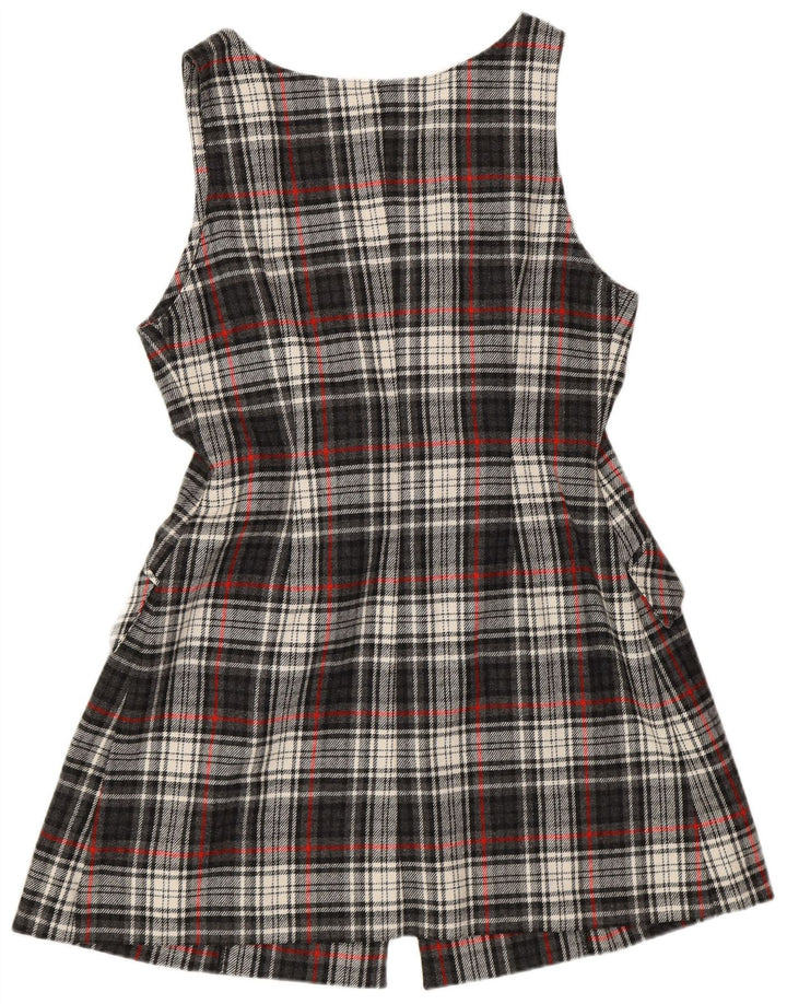 Rochie de damă vintage cu croială regulată IT 42, gri mediu, în carouri, retro