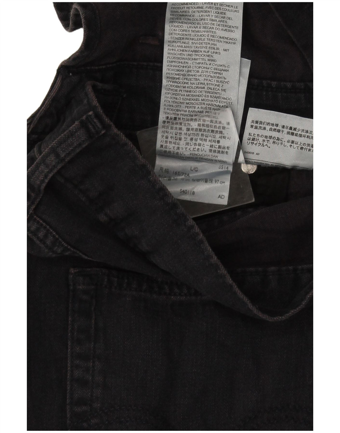 Pantaloni Levi's pentru bărbați, blugi subțiri, mari W36 L28, bumbac gri