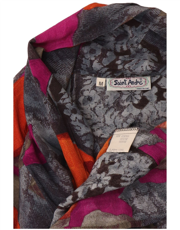 Bluză cămașă Saint Andrews pentru femei UK 14 Medium Multicolor Floral Viscose
