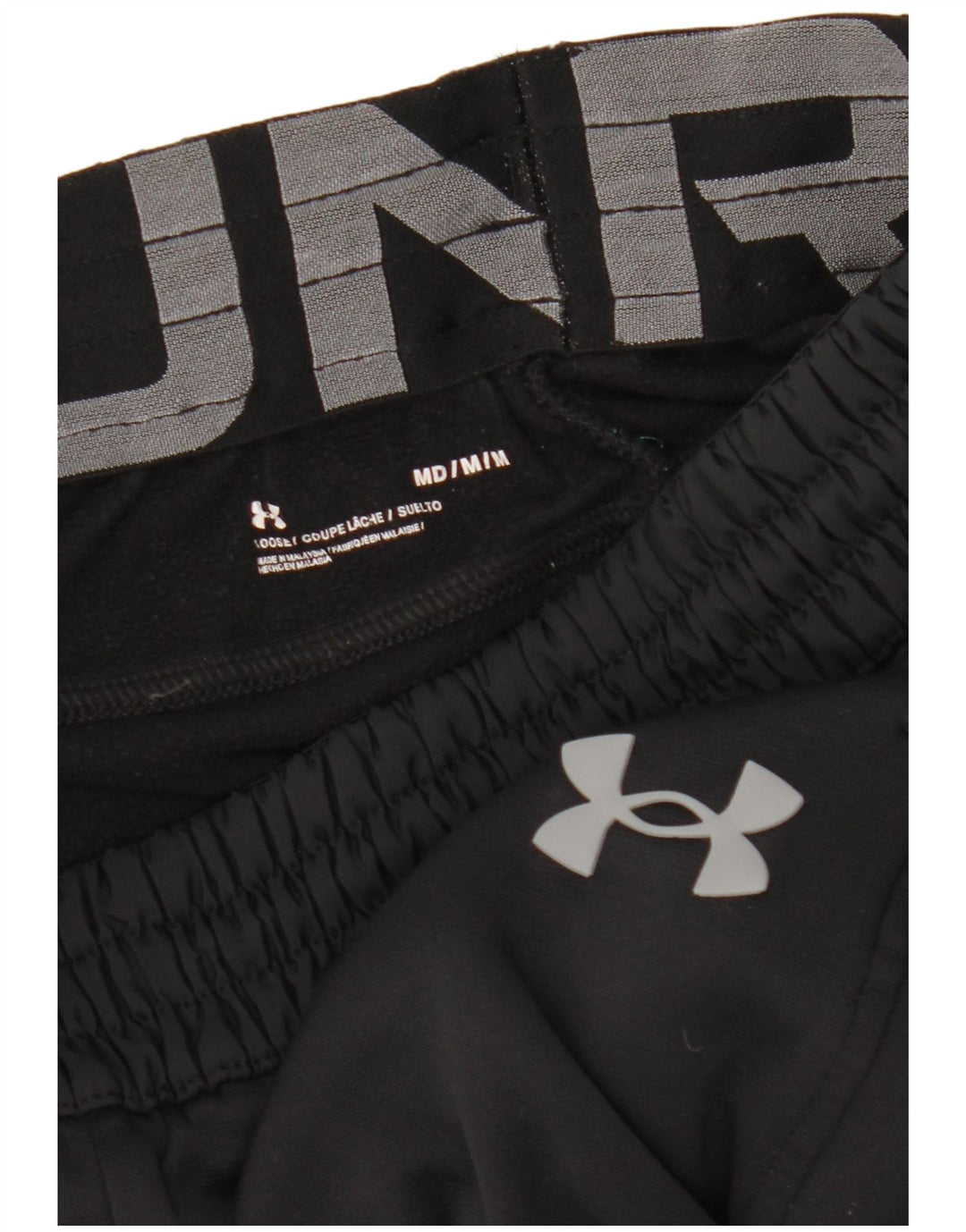 Pantaloni de trening grafic pentru bărbați Under Armour Pantaloni de jogging Poliester mediu negru