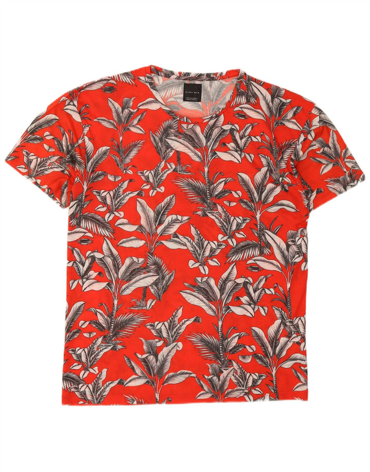 Tricou pentru bărbați Zara Top Mare Roșu Floral