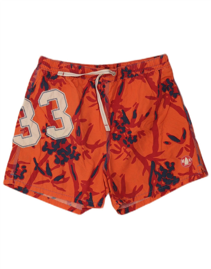 Murphy & Nye Pantaloni scurți de înot pentru bărbați, mari, portocalii