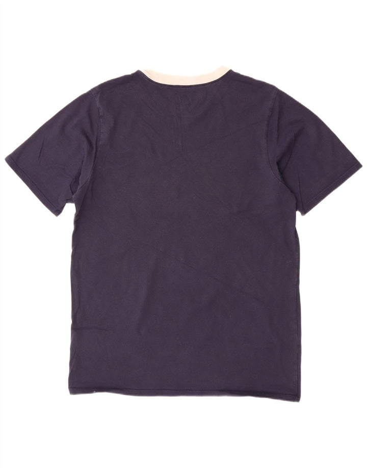 Tricou grafic pentru bărbați NIKE Top mediu din bumbac bleumarin