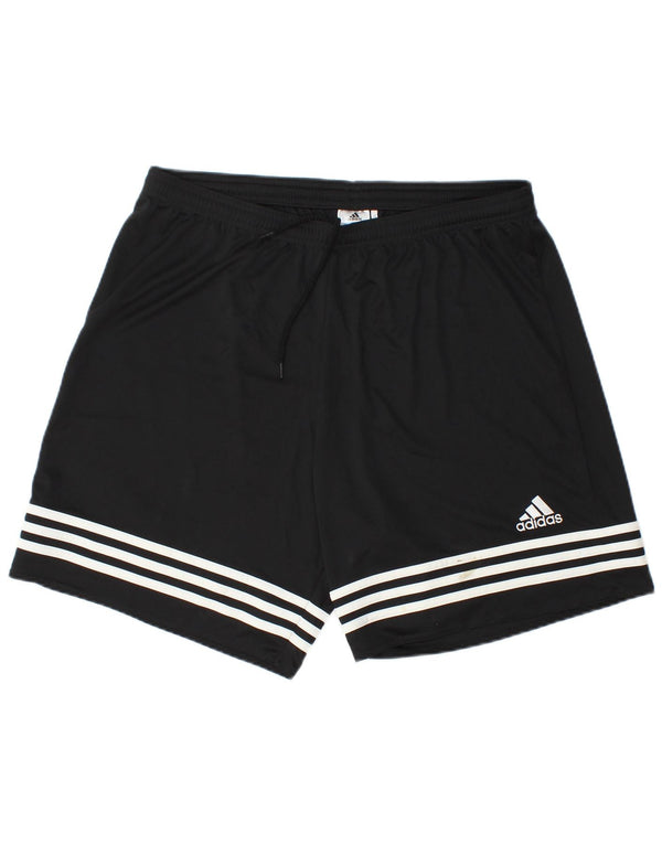Pantaloni scurți sport pentru bărbați Adidas XL W38 L7 Sport din poliester cu dungi negre
