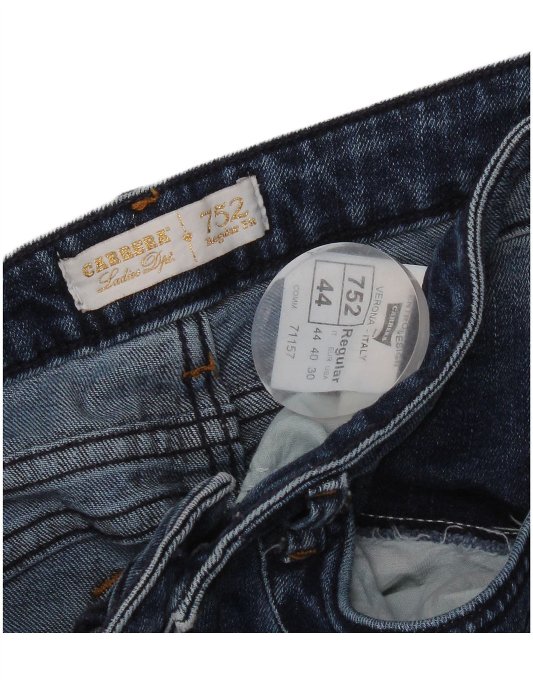 Blugi drepti pentru femei Carrera 752 Regular Fit IT 44 Medium W30 L32 Albastru
