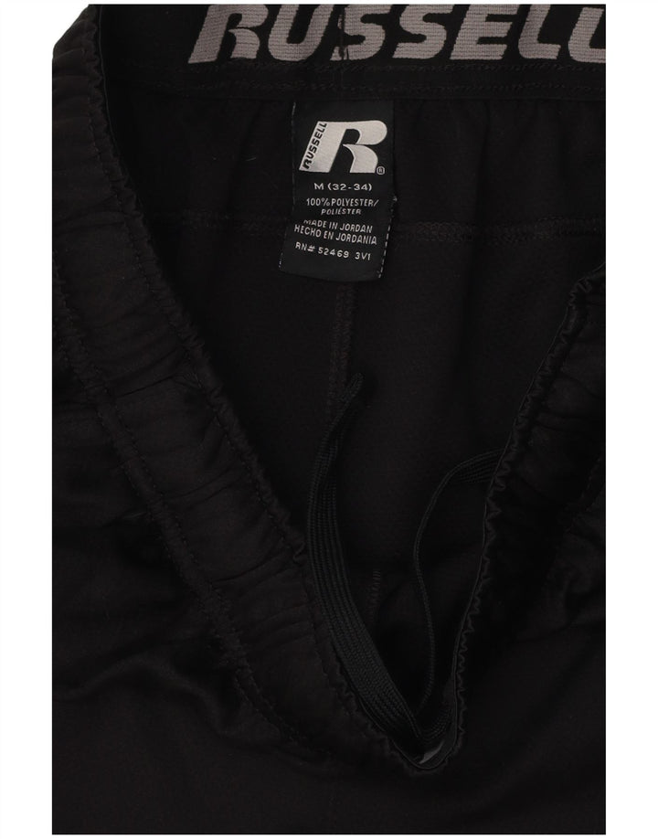 Pantaloni scurți sport pentru bărbați RUSSELL ATHLETIC, poliester negru mediu