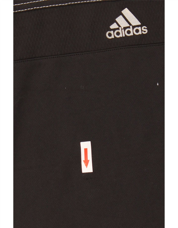 Top cu vestă grafică ADIDAS pentru bărbați, poliester negru mic