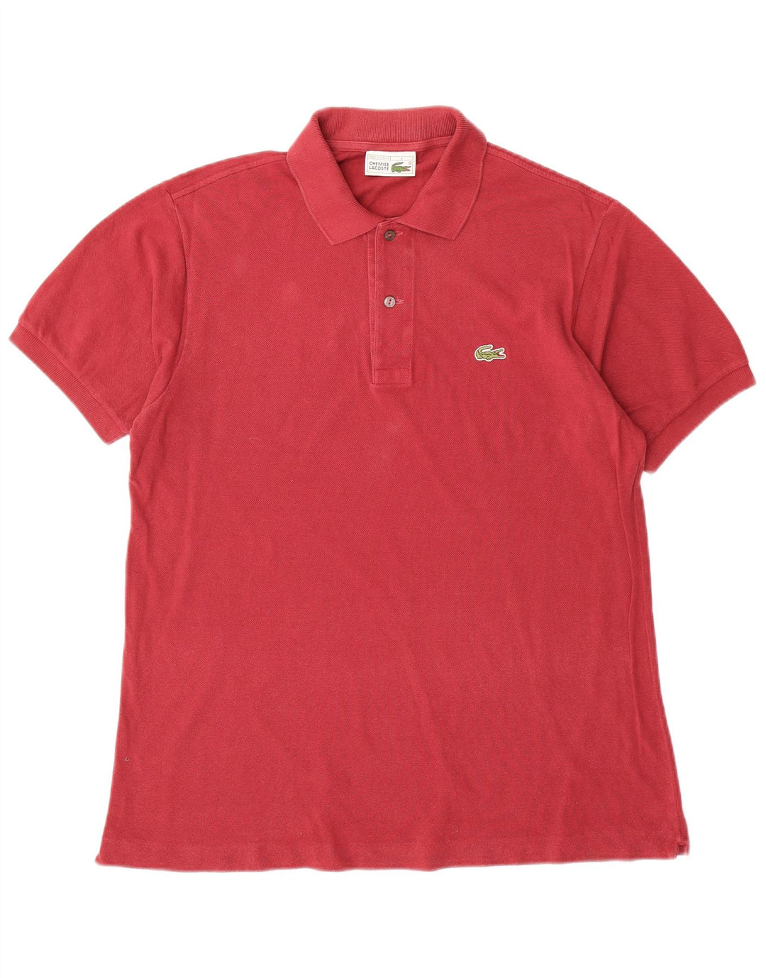 Tricou polo LACOSTE pentru bărbați, mărimea 4, bumbac roșu mediu