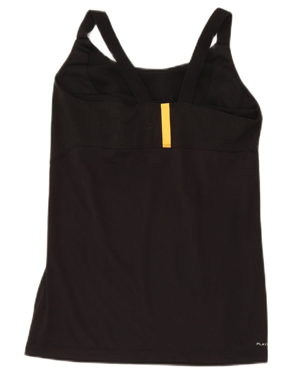 Reebok Crop Graphic Vest Top pentru femei UK 8/10 Small Black