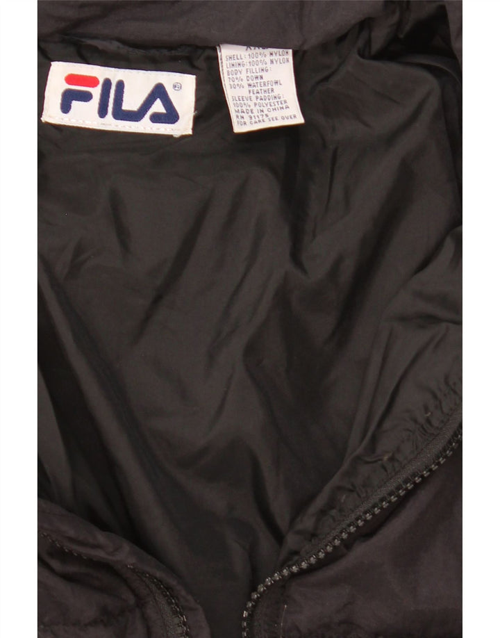 Jachetă căptușită pentru bărbați Fila UK 44 2XL Nylon negru