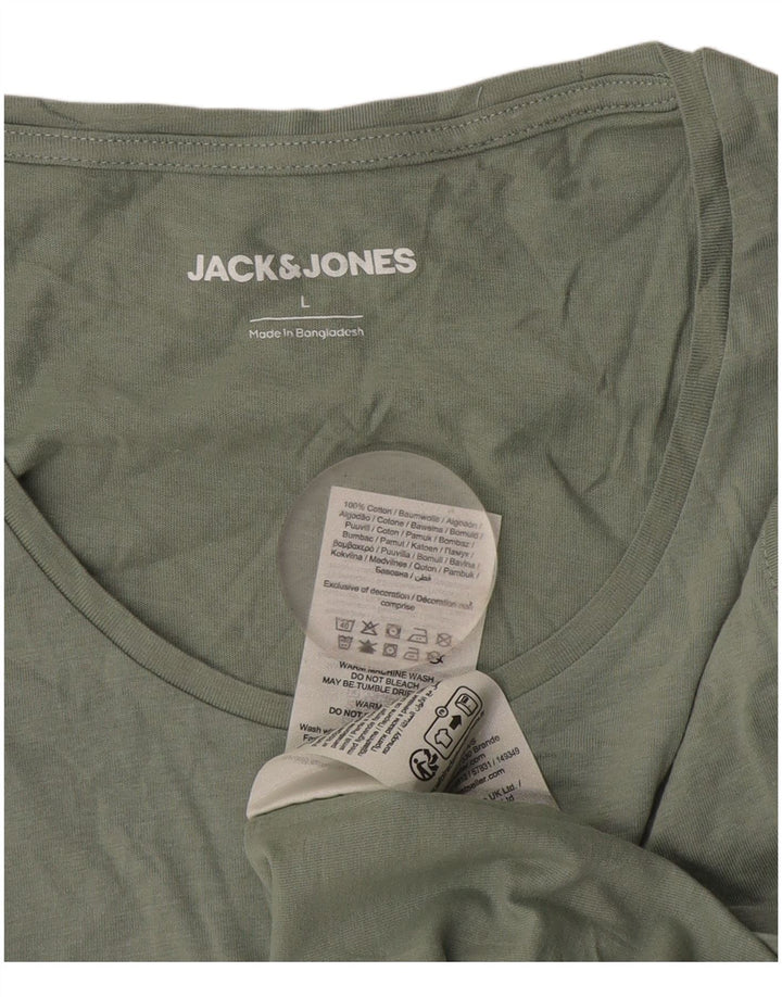 Vestă Jack & Jones pentru bărbați, mare, bumbac, kaki