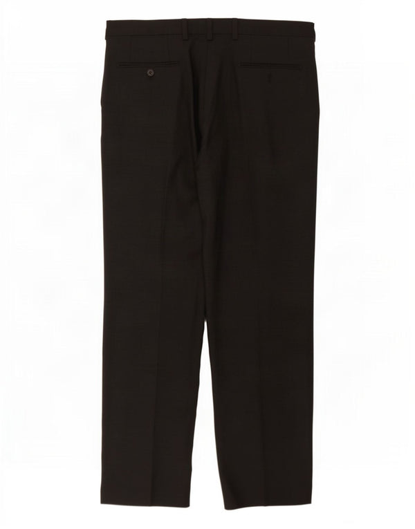 Marks & Spencer Pantaloni drepți pentru bărbați L36 L31 Lână gri