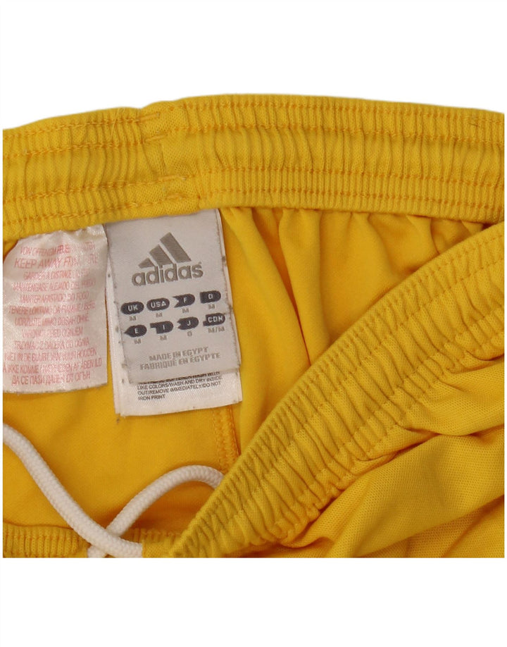 Pantaloni scurți sport Adidas Climalite pentru bărbați, poliester galben mediu