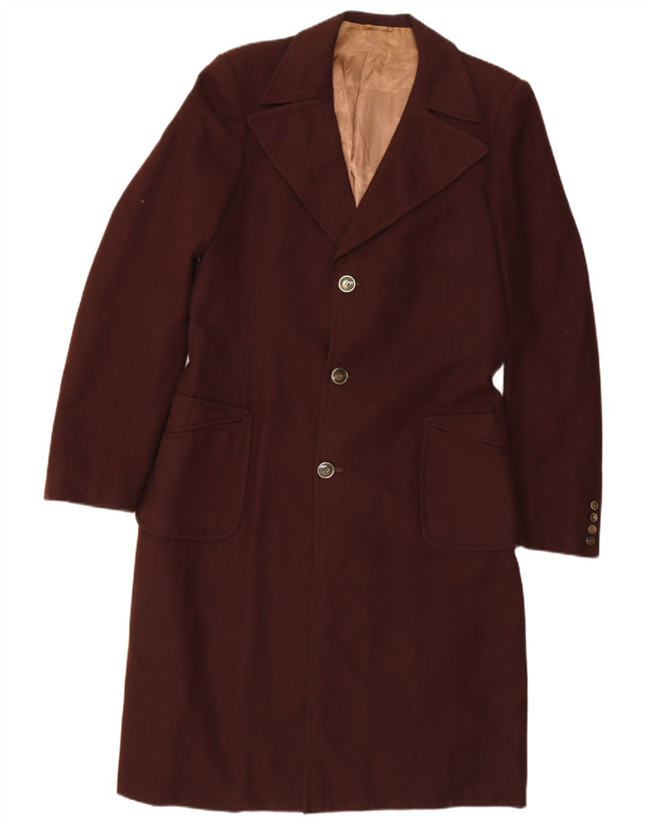 Pardesiu vintage pentru bărbați UK 36 mic maro