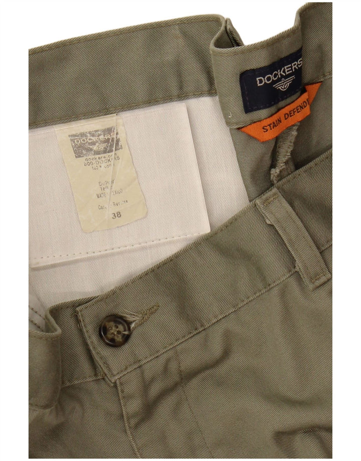 Pantaloni scurți chino Dockers Stain Defender pentru bărbați W38 XL kaki